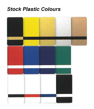 Badge Stock Plastic Colours