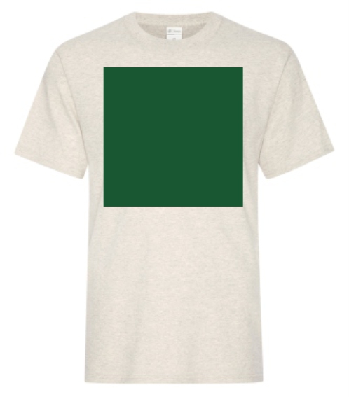 Sample of vinyl application on the sleeve of a shirt