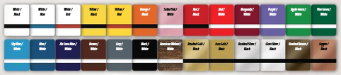 Badge Stock Plastic Colours