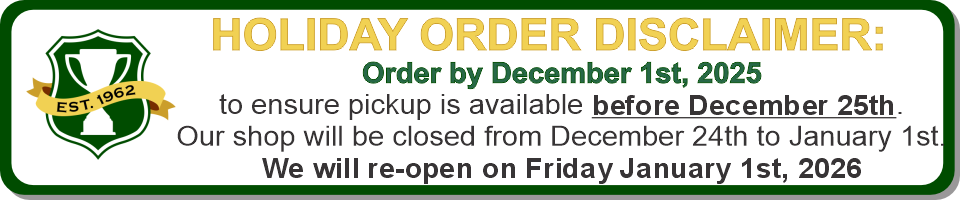 we will be closed December 24 to January 1